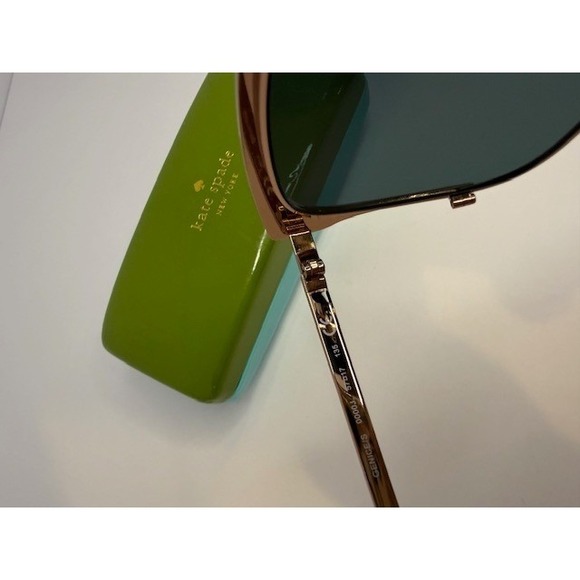 Kate Spade New York Genice S ORRD peach Sunglasses Rose Gold Tortoise Cat Eye - Picture 8 of 10